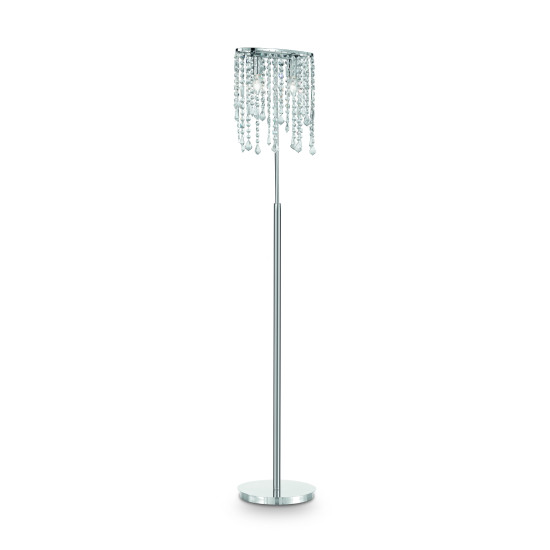 RAIN CLEAR Golvlampa PT2 Krom/Kristall 156cm