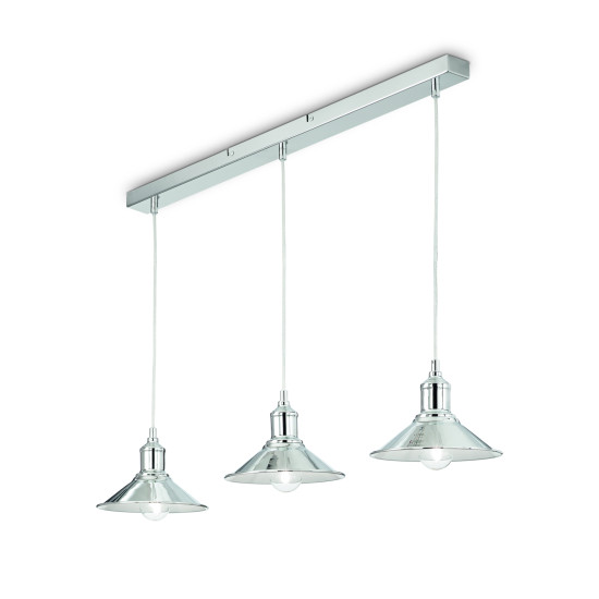 SEAMAN Ceiling Light SB3 Chrome 80cm SEAMAN Ceiling Light SB3 Chrome 80cm