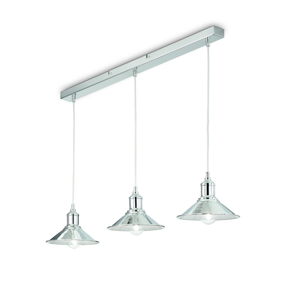 SEAMAN Ceiling Light SB3 Chrome 80cm Ideal-Lux SEAMAN Ceiling Light SB3 Chrome 80cm
