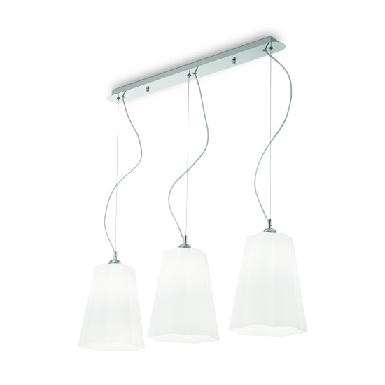 SESTO Taklampa SB3 Krom/Glas 94cm