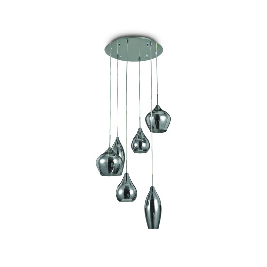 SOFT  Ceiling Light SP6 Smoke 60cm