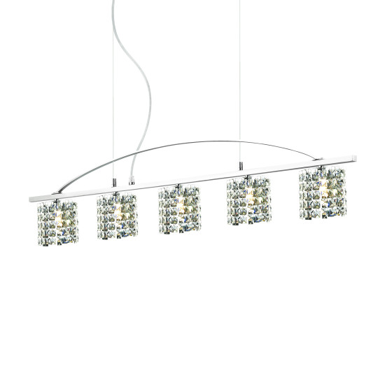 SPIRIT Taklampa SP5 Krom/Kristall 109cm SPIRIT Taklampa SP5 Krom/Kristall 109cm