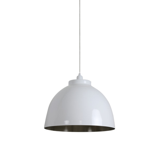 Kylie Taklampa Vit/Nickel 45cm Kylie Taklampa Vit/Nickel 45cm