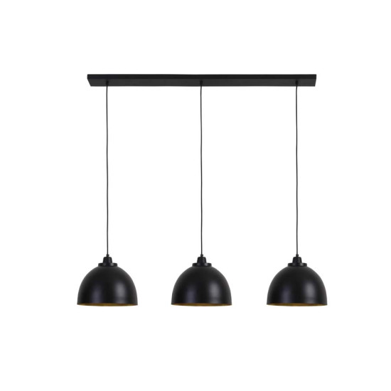 Kylie Taklampa 3 Ljus Svart/Guld 135cm Kylie Taklampa 3 Ljus Svart/Guld 135cm