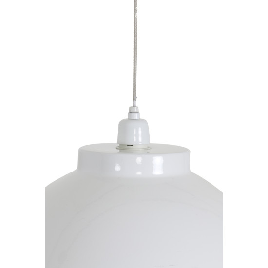 Kylie Taklampa Vit/Nickel 45cm Kylie Taklampa Vit/Nickel 45cm