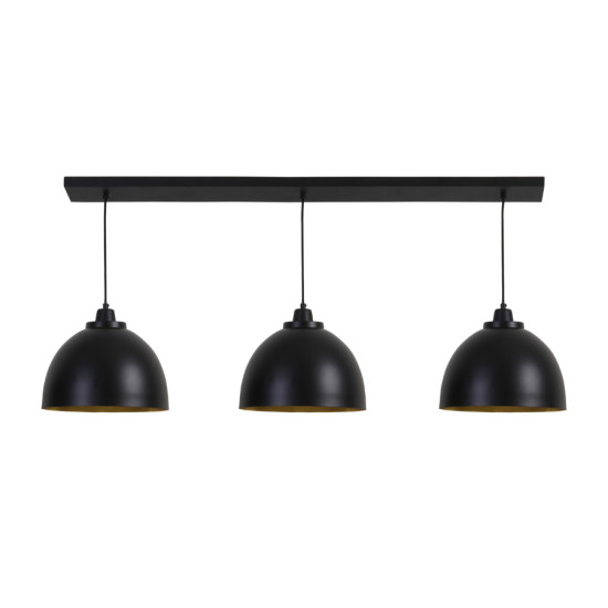 Kylie Taklampa 3 Ljus Svart/Guld 135cm Kylie Taklampa 3 Ljus Svart/Guld 135cm