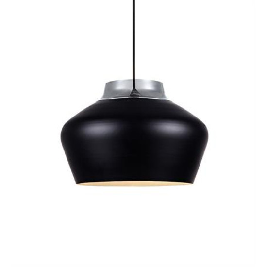KOM Taklampa Svart/krom 41cm KOM Taklampa Svart/krom 41cm