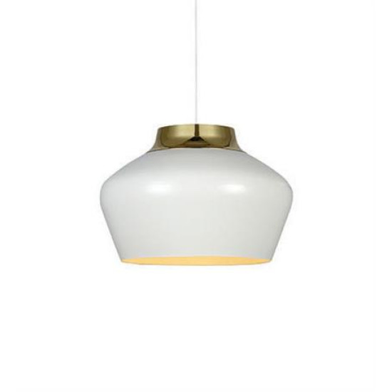 KOM Taklampa Vit/mässing 41 cm KOM Taklampa Vit/mässing 41 cm