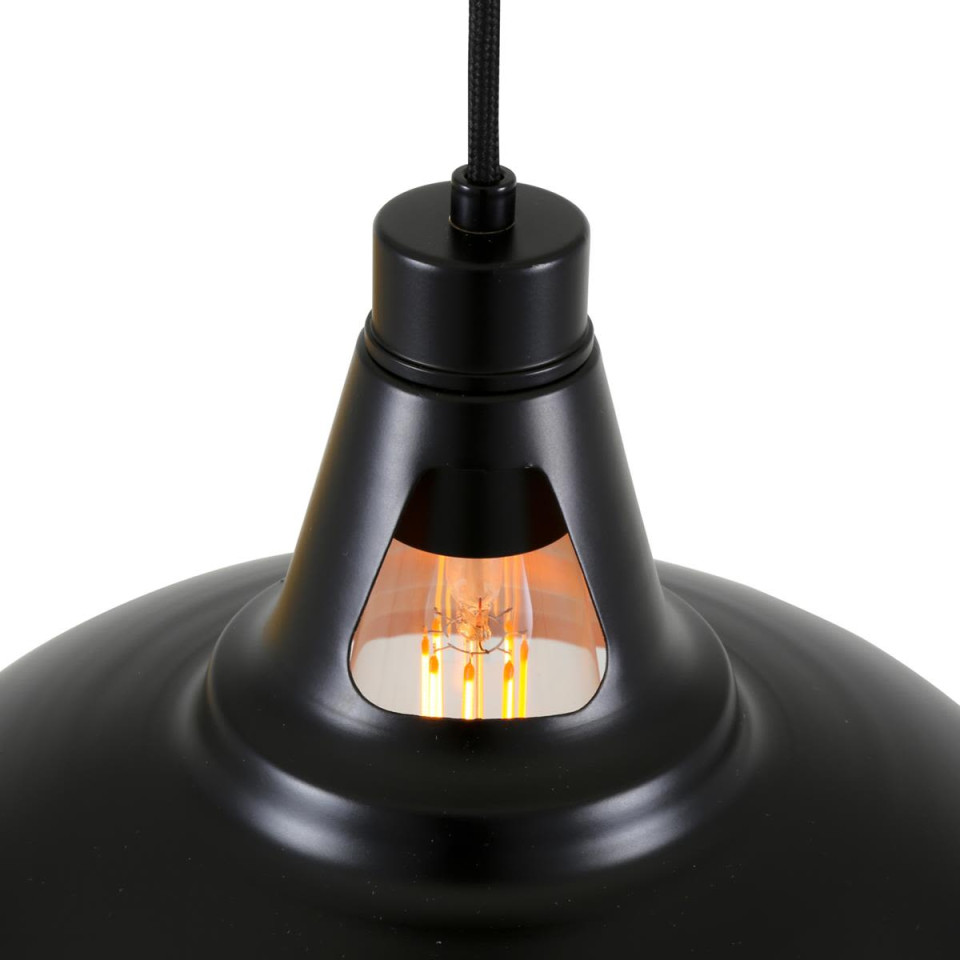 Alma Ceiling Lamp Black/Copper 30.5cm
