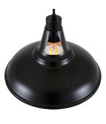 Alma Ceiling Lamp Black/Copper 30.5cm