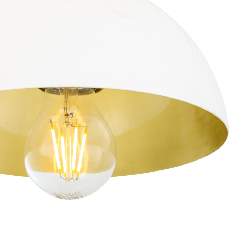 Avon Ceiling Lamp Black Gold/White Gold 20cm