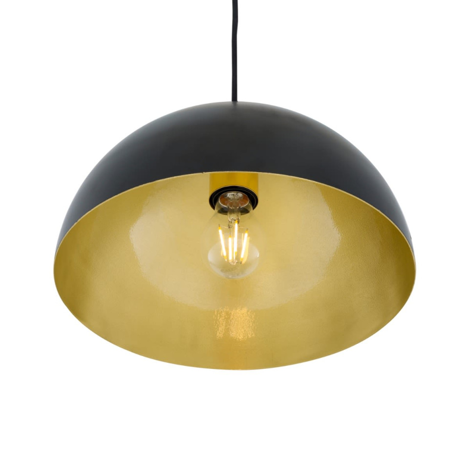 Avon Ceiling Lamp Black Gold/White Gold 30cm