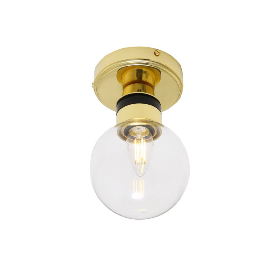 Ayr Bathroom Flush Fitting Light Clear/Opal/Prismatic 12cm IP65