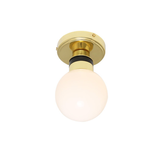 Ayr Bathroom Flush Fitting Light Clear/Opal/Prismatic 12cm IP65