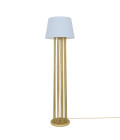 Banjul golvlampa mässing/tyg 150cm