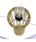 Banjul golvlampa mässing/tyg 150cm