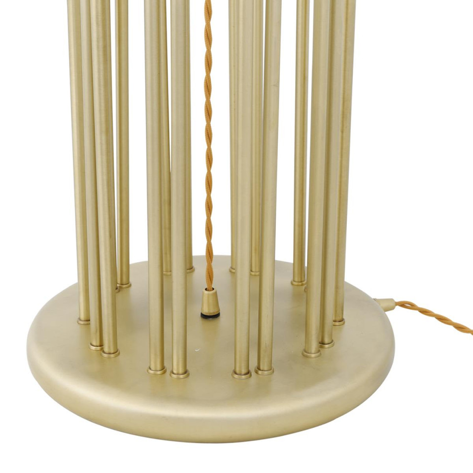 Banjul golvlampa mässing/tyg 150cm