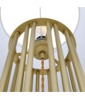 Banjul golvlampa mässing/tyg 150cm