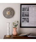 Bog Oak Wall Lamp Ceramic Black Clay 28cm
