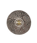Bog Oak Wall Lamp Ceramic Black Clay 28cm