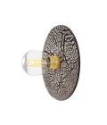 Bog Oak Wall Lamp Ceramic Black Clay 28cm