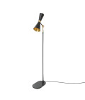 Cairo golvlampa svart guld/vitguld 147cm