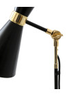 Cairo golvlampa svart guld/vitguld 147cm