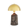 Cassia Table Lamp Ceramic Black Clay 50cm