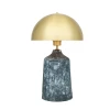 Cassia bordslampa keramik blå jord 50cm