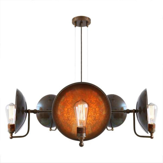 Chulainn Five-Arm ljuskrona mässing 81-88cm