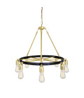 Duleek Chandelier Brass 71-82cm Mullan Lighting Duleek Chandelier Brass 71-82cm