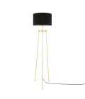 Erill Floor Lamp Brass/Fabric 162.5cm