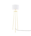 Erill Floor Lamp Brass/Fabric 162.5cm