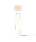 Erill Floor Lamp Brass/Fabric 162.5cm