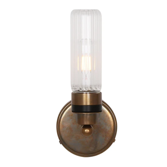 Firth Bathroom Wall Lamp Clear/Prismatic 30cm IP65