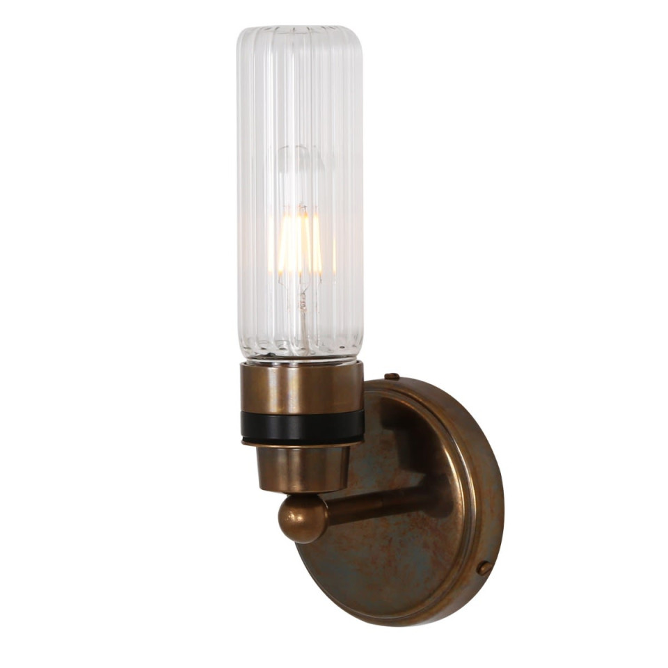 Firth Bathroom Wall Lamp Clear/Prismatic 30cm IP65