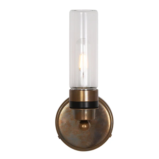 Firth Bathroom Wall Lamp Clear/Prismatic 30cm IP65
