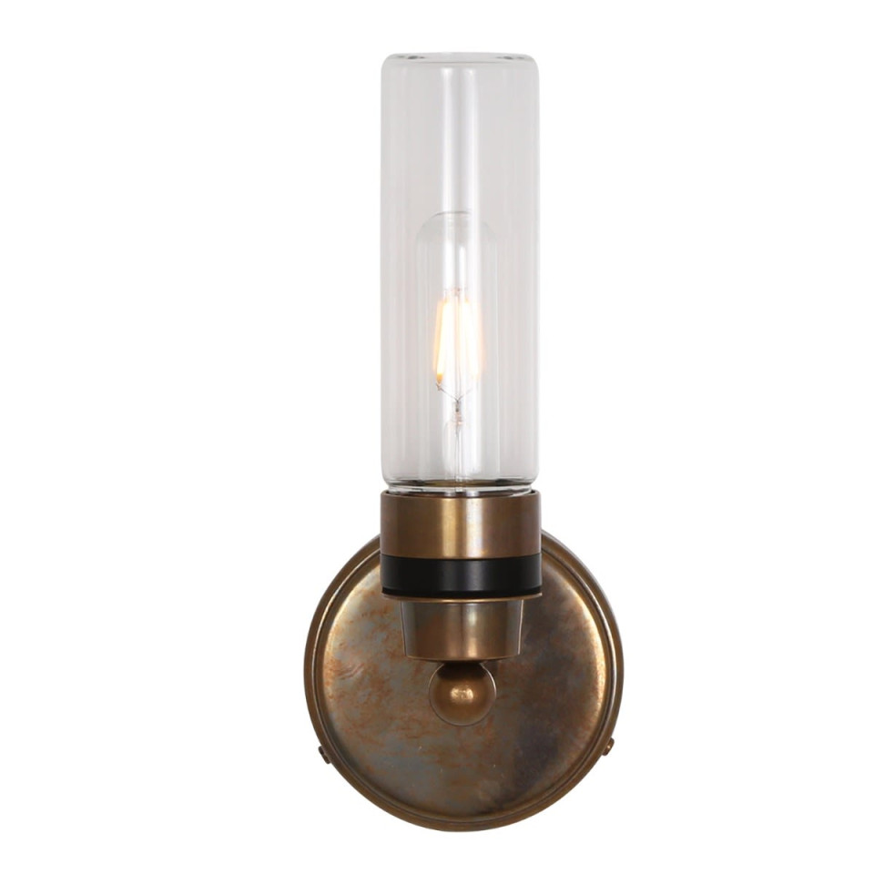 Firth Bathroom Wall Lamp Clear/Prismatic 30cm IP65