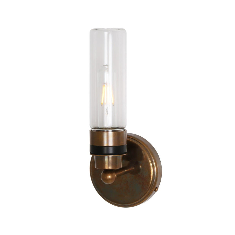 Firth Bathroom Wall Lamp Clear/Prismatic 30cm IP65