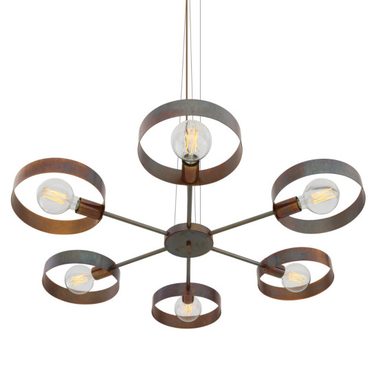 Fossa ljuskrona mässing 102cm