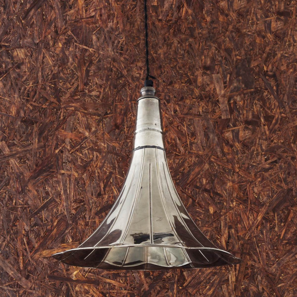 Gramophone taklampa mässing 33cm