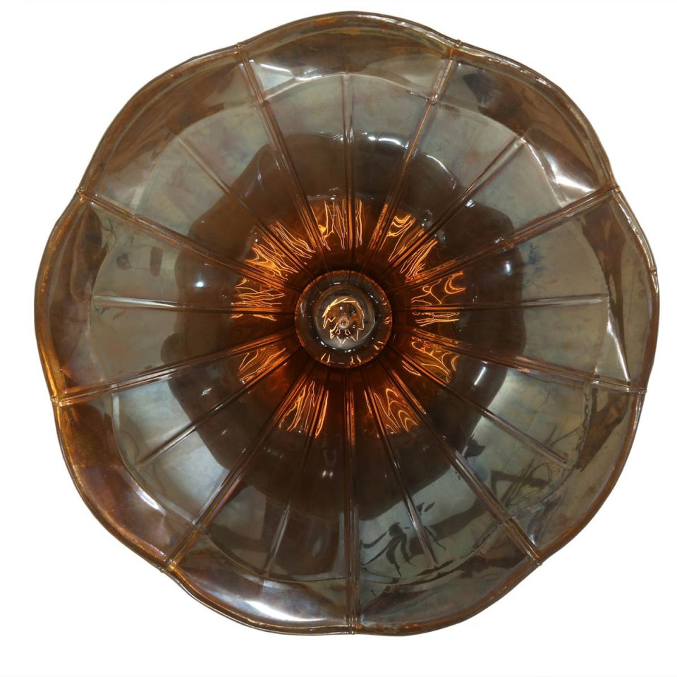 Gramophone taklampa mässing 33cm