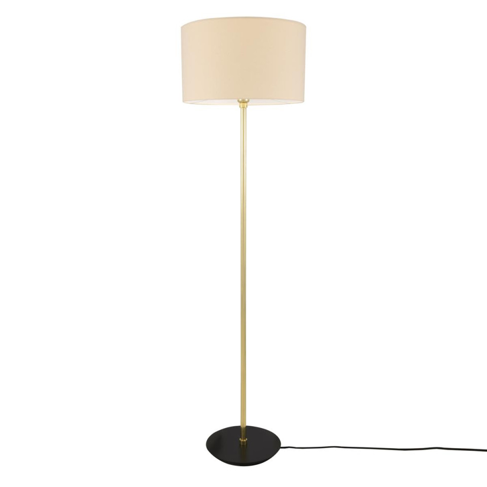 Inch golvlampa mässing/tyg 148cm