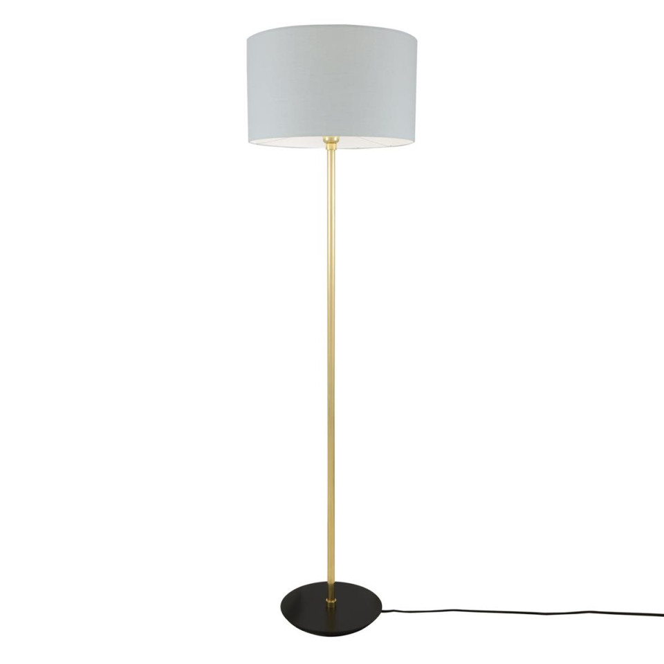 Inch golvlampa mässing/tyg 148cm