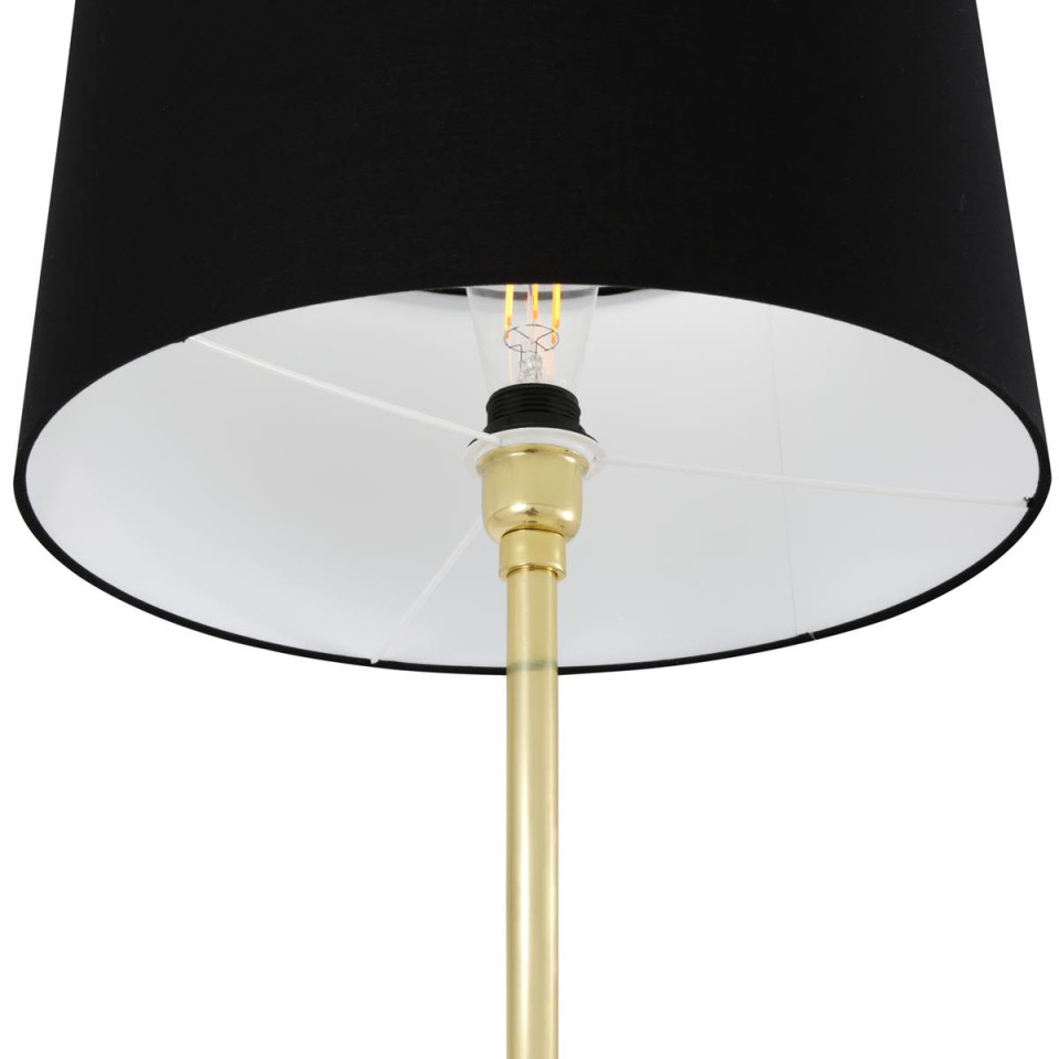 Inch golvlampa mässing/tyg 148cm