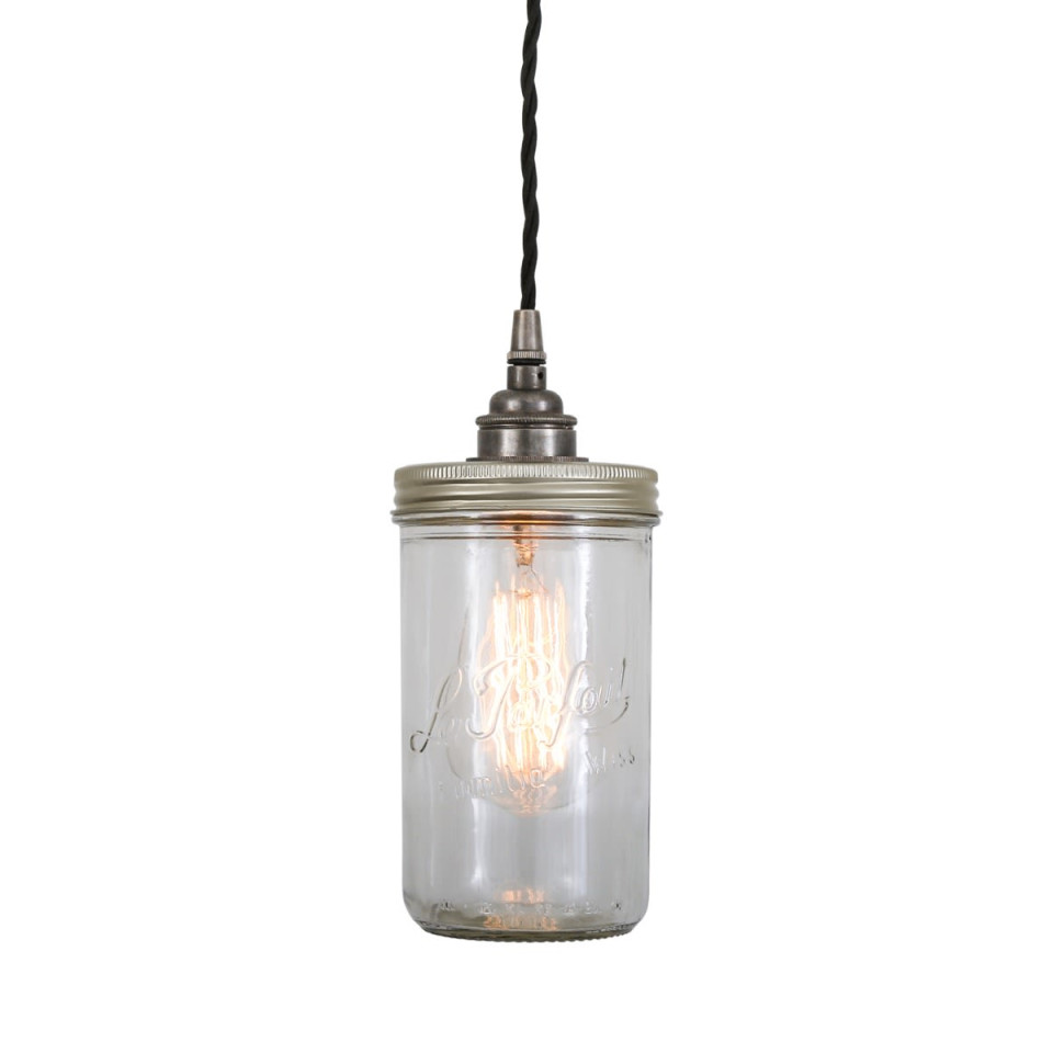 Jam Jar taklampa klar 10cm