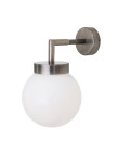 Jordan Bathroom Wall Lamp Clear/Opal 27cm IP65