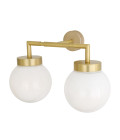 Jordan Bathroom Wall Lamp Clear/Opal 27cm IP65