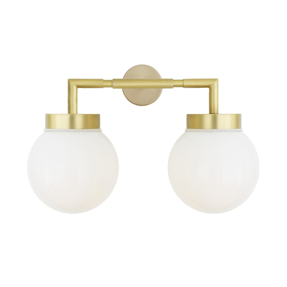 Jordan Bathroom Wall Lamp Clear/Opal 27cm IP65