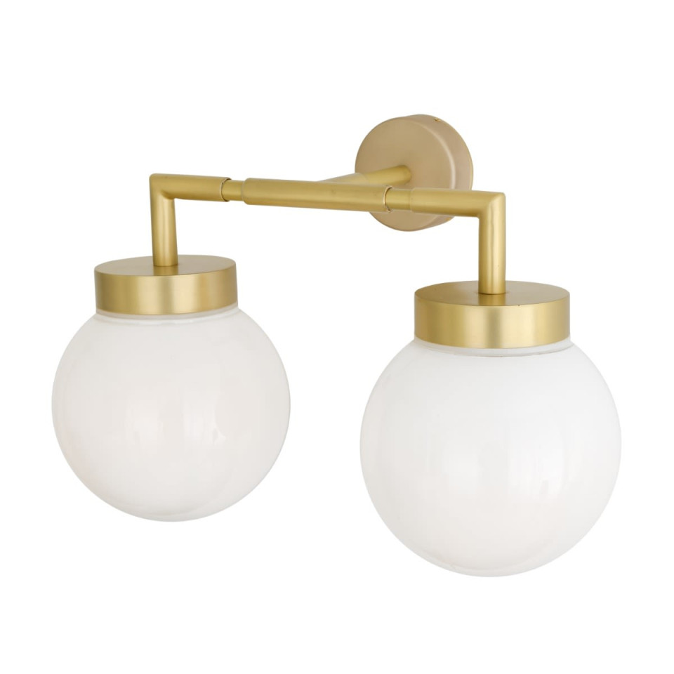 Jordan Bathroom Wall Lamp Clear/Opal 27cm IP65